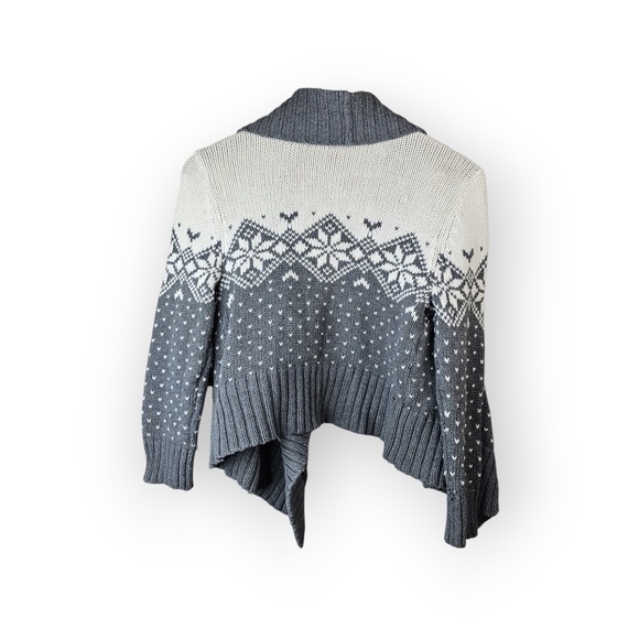 Decree Open-Front Marled Cardigan - Picture 6 of 6